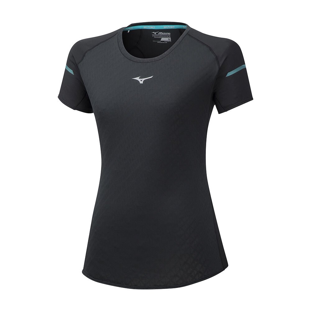 Camisetas Mizuno Running Alpha Para Mujer Negros 9526801-DI